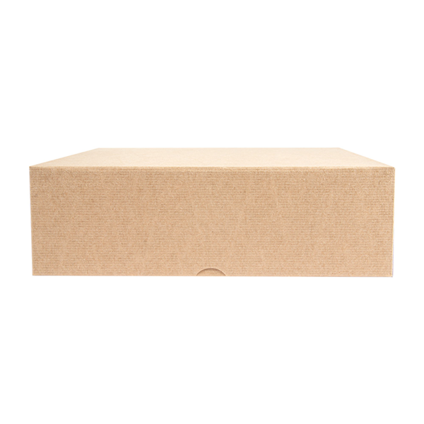 Garcia De Pou CAJAS PASTELERÍA SIN VENTANA 'THEPACK' 240 G/M2 26x26x8 CM NATURAL CARTÓN ONDULADO NANO-MICRO (100 UNID.)
