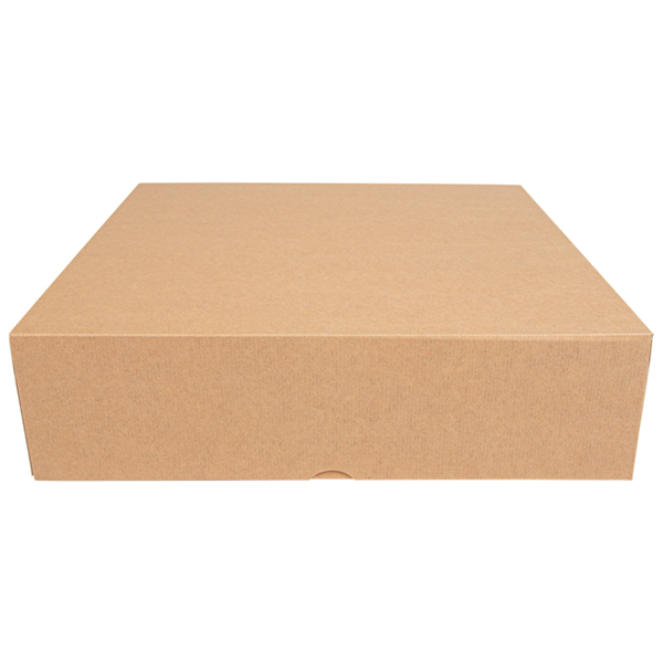 Garcia De Pou CAJAS PASTELERÍA SIN VENTANA 'THEPACK' 240 G/M2 30x30x8 CM NATURAL CARTÓN ONDULADO NANO-MICRO (100 UNID.)