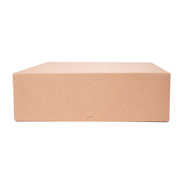 Garcia De Pou CAJAS PASTELERÍA SIN VENTANA 'THEPACK' 240 G/M2 32x32x10 CM NATURAL CARTÓN ONDULADO NANO-MICRO (100 UNID.)