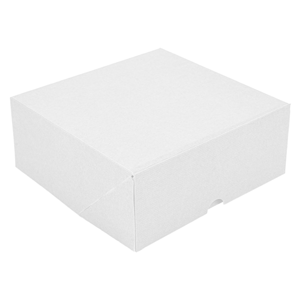 Garcia de pou CAJAS PASTELERÍA SIN VENTANA 'THEPACK' 250 G/M2 18x18x7 5 CM BLANCO CARTÓN ONDULADO NANO-MICRO (200 UNID.)