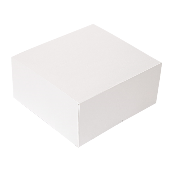 Garcia de pou CAJAS PASTELERÍA SIN VENTANA 'THEPACK' 250 G/M2 24x24x12 CM BLANCO CARTÓN ONDULADO NANO-MICRO (100 UNID.)