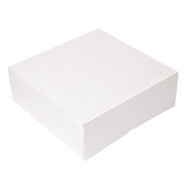 Garcia de pou CAJAS PASTELERÍA SIN VENTANA 'THEPACK' 250 G/M2 28x28x10 CM BLANCO CARTÓN ONDULADO NANO-MICRO (100 UNID.)