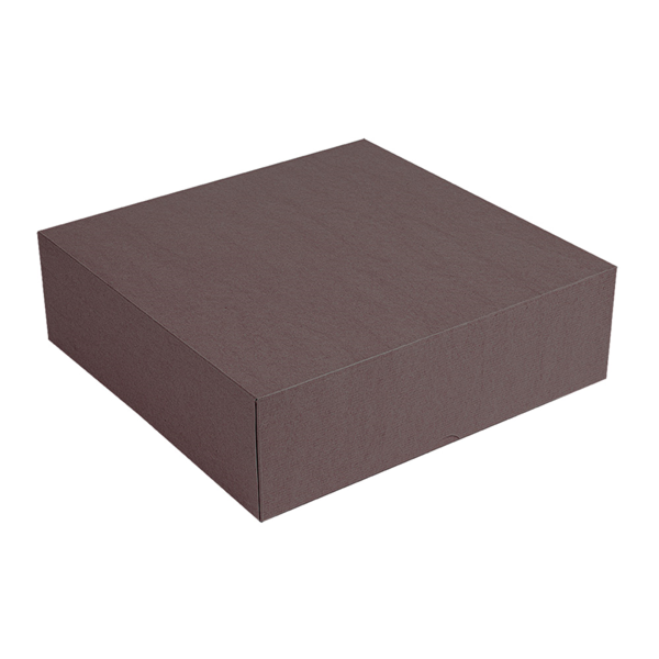 Garcia de pou CAJAS PASTELERÍA SIN VENTANA 'THEPACK' 250 G/M2 30x30x8 CM CHOCOLATE CARTÓN ONDULADO NANO-MICRO (100 UNID.)