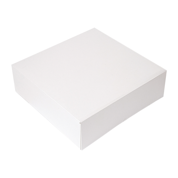 Garcia de pou CAJAS PASTELERÍA SIN VENTANA 'THEPACK' 250 G/M2 32x32x10 CM BLANCO CARTÓN ONDULADO NANO-MICRO (100 UNID.)