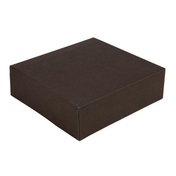 Garcia de pou CAJAS PASTELERÍA SIN VENTANA 'THEPACK' 250 G/M2 32x32x10 CM CHOCOLATE CARTÓN ONDULADO NANO-MICRO (100 UNID.)