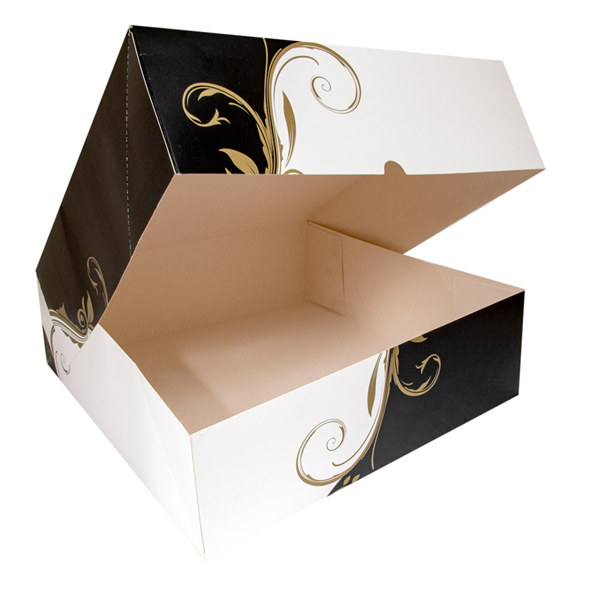 Garcia De Pou CAJAS PASTELERÍA SIN VENTANA 'THEPACK CLASSIC' 250 G/M2 32x32x10 CM BLANCO CARTÓN ONDULADO NANO-MICRO (100 UNID.)