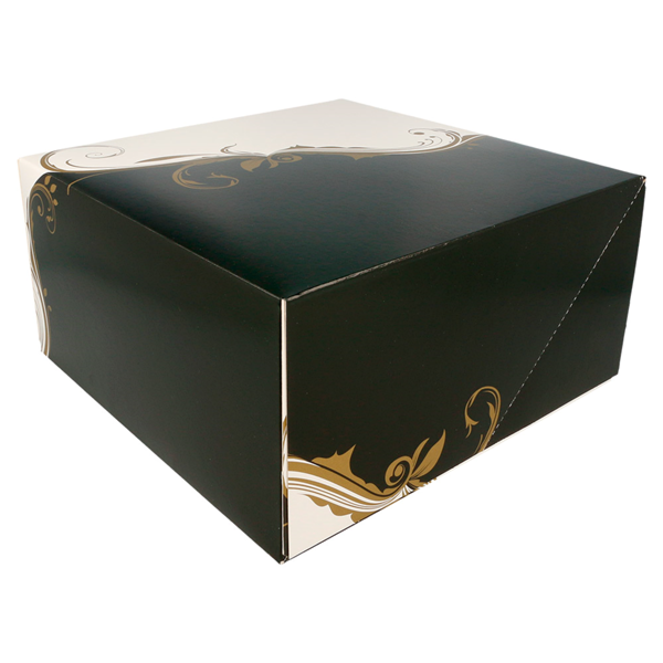 Garcia De Pou CAJAS PASTELERÍA SIN VENTANA 'THEPACK CLASSIC' 250 G/M2 24x24x12 CM BLANCO CARTÓN ONDULADO NANO-MICRO (100 UNID.)