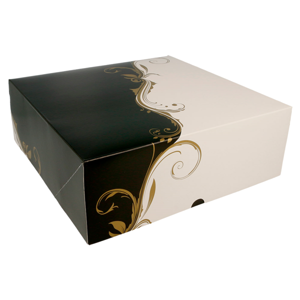 Garcia De Pou CAJAS PASTELERÍA SIN VENTANA 'THEPACK CLASSIC' 250 G/M2 28x28x10 CM BLANCO CARTÓN ONDULADO NANO-MICRO (100 UNID.)