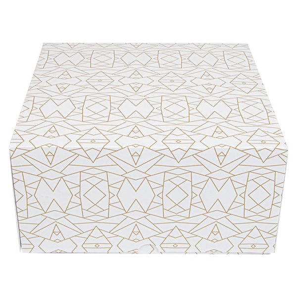 Garcia De Pou CAJAS PASTELERÍA SIN VENTANA 'THEPACK DECO' 250 G/M2 24x24x12 CM BLANCO CARTÓN ONDULADO NANO-MICRO (50 UNID.)