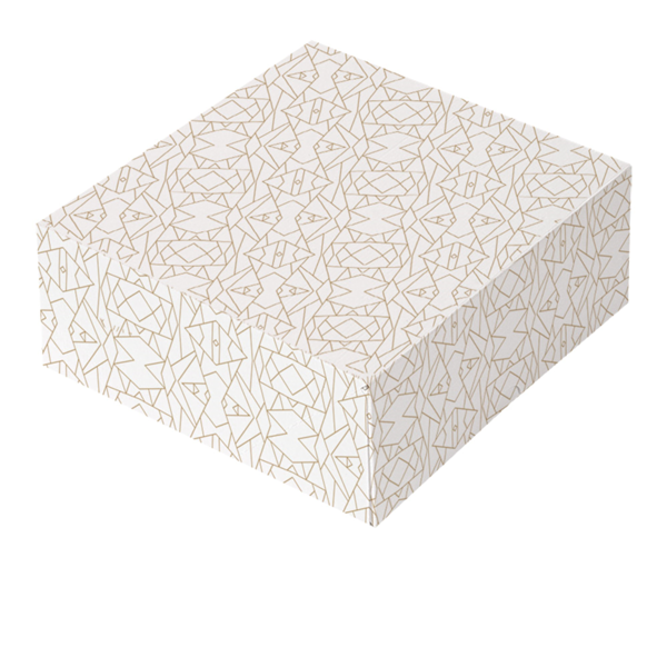 Garcia de pou CAJAS PASTELERÍA SIN VENTANA 'THEPACK DECO' 250 G/M2 16x16x8 CM BLANCO CARTÓN ONDULADO NANO-MICRO (50 UNID.)