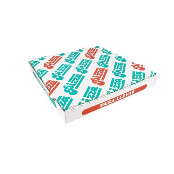 Garcia de pou CAJAS PIZZA MICROCANAL 348 G/M2 29x29x3 5 CM BLANCO CARTÓN (100 UNID.)
