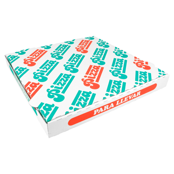 Garcia De Pou CAJAS PIZZA MICROCANAL 348 G/M2 32x32x3 5 CM BLANCO CARTÓN (100 UNID.)
