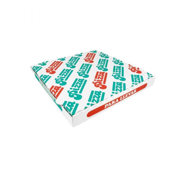 Garcia de pou CAJAS PIZZA MICROCANAL 348 G/M2 32x32x3 5 CM BLANCO CARTÓN (100 UNID.)