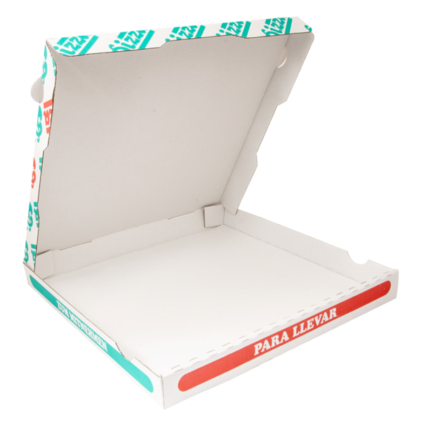 Garcia De Pou CAJAS PIZZA MICROCANAL 348 G/M2 33x33x3 5 CM BLANCO CARTÓN (100 UNID.)