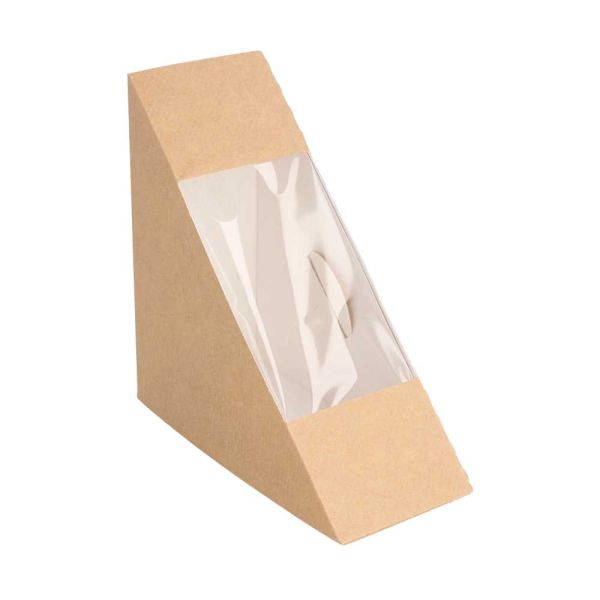 Garcia de pou CAJAS SÁNDWICHES CON VENTANA - SIMPLE 'THEPACK' 220 G/M2 + OPP 12 4x12 4x5 5 CM NATURAL CARTÓN ONDULADO NANO-MICRO (500 UNID.)