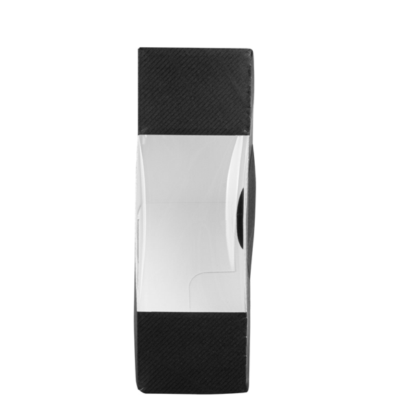 Garcia De Pou CAJAS SÁNDWICHES CON VENTANA - SIMPLE 'THEPACK' 230 G/M2 + OPP 12 4x12 4x5 5 CM NEGRO CARTÓN ONDULADO NANO-MICRO (500 UNID.)
