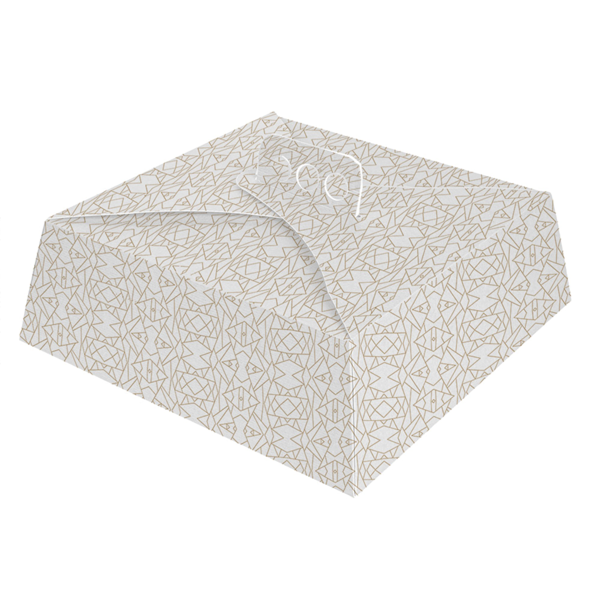 Garcia de pou CAJAS TARTAS CUADRADAS 'THEPACK DECO' 290 G/M2 30x30x10 CM BLANCO CARTÓN ONDULADO NANO-MICRO (100 UNID.)