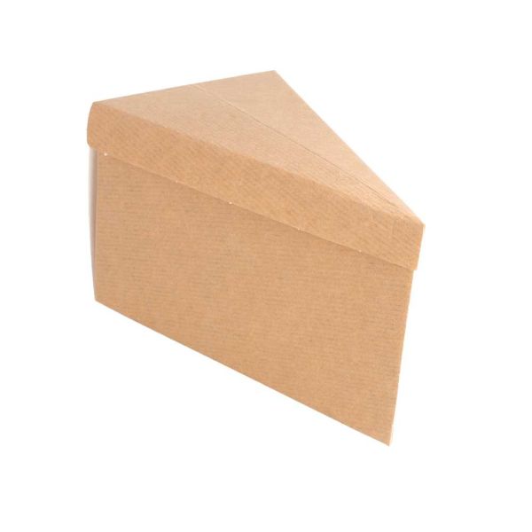 Garcia de pou CAJAS TRIANGULARES PASTELERÍA 'THEPACK' 240 G/M2 14 4x8 5x9 CM MARRÓN CARTÓN ONDULADO NANO-MICRO (600 UNID.)