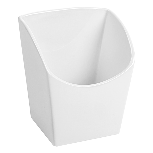 Garcia de pou CAJETILLA PARA FRITOS L 13 3x9 4x14 6 CM BLANCO PORCELANA (6 UNID.)