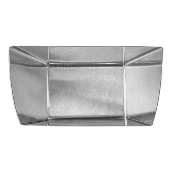 Garcia De Pou CAJETILLA PARA FRITOS L 'ARTINOX' 12x6 6x14 2 CM PLATEADO INOX (12 UNID.)