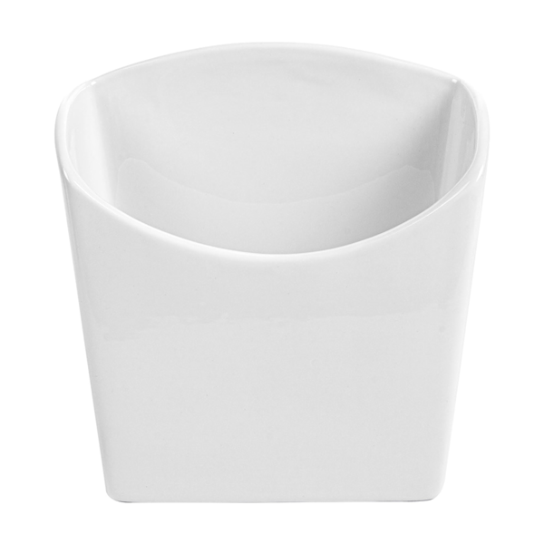 Garcia De Pou CAJETILLA PARA FRITOS S 12 4x6 5x12 7 CM BLANCO PORCELANA (6 UNID.)