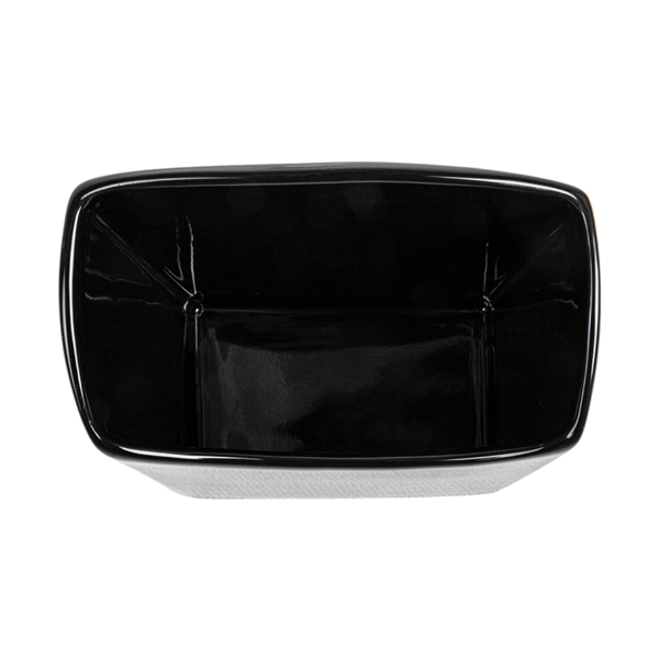Garcia De Pou CAJETILLA PARA FRITOS S 12 4x6 5x12 7 CM NEGRO PORCELANA (6 UNID.)