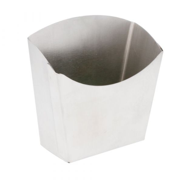 Garcia de pou CAJETILLA PARA FRITOS S 'ARTINOX' 9x5 1x12 1 CM PLATEADO INOX (12 UNID.)