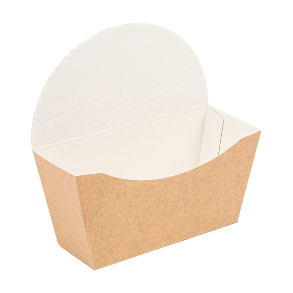 Garcia De Pou CAJETILLAS BAGEL SCOOP 'THEPACK' 220 G/M2 12x4 5x12 CM MARRÓN CARTÓN ONDULADO NANO-MICRO (1000 UNID.)
