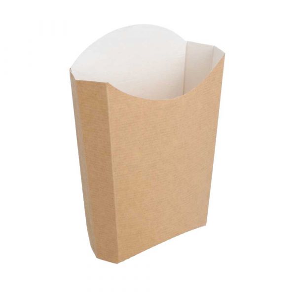 Garcia de pou CAJETILLAS FRITAS JUMBO 'THEPACK' 165 G 220 G/M2 13 5x8 5x16 CM NATURAL CARTÓN ONDULADO NANO-MICRO (1200 UNID.)