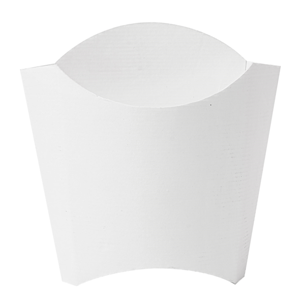 Garcia De Pou CAJETILLAS FRITAS STANDARD 'THEPACK' 135 G 230 G/M2 13x8x13 5 CM BLANCO CARTÓN ONDULADO NANO-MICRO (1200 UNID.)