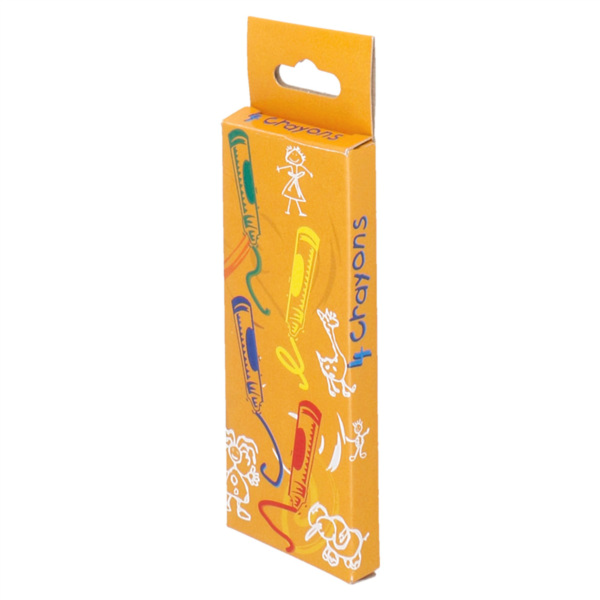 Garcia De Pou CAJITA 4 LÁPICES DE COLORES 9x3 4x1 CM SURTIDO CERA (48 UNID.)