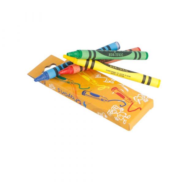 Garcia de pou CAJITA 4 LÁPICES DE COLORES 9x3 4x1 CM SURTIDO CERA (48 UNID.)