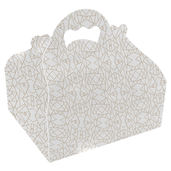 Garcia de pou CAJITAS CON ASAS PASTELERÍA 'THEPACK DECO' 250 G/M2 20x18x7 CM BLANCO CARTÓN ONDULADO NANO-MICRO (50 UNID.)