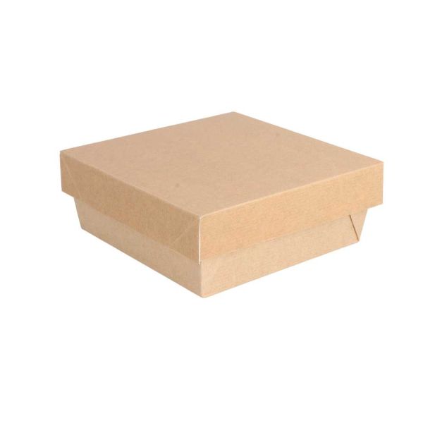 Garcia de pou CAJITAS+TAPAS MICROONDABLES 'THEPACK' 500 ML 220 G/M2 + 12PP 12x12x5 CM NATURAL CARTÓN ONDULADO NANO-MICRO (250 UNID.)