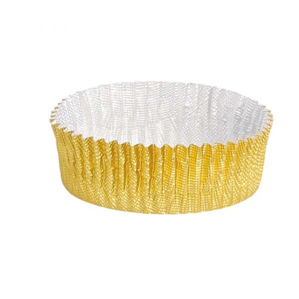 Garcia de pou CÁPSULAS MILANO 'PETITS FOURS' Ø 3 9x1 3 CM DORADO ALUMINIO (1500 UNID.)