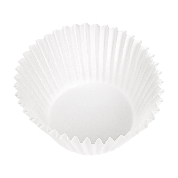 Garcia De Pou CÁPSULAS 'PETITS FOURS' 50 G/M2 Ø 5x3 5 CM BLANCO PERG. ANTIGRASAS (500 UNID.)