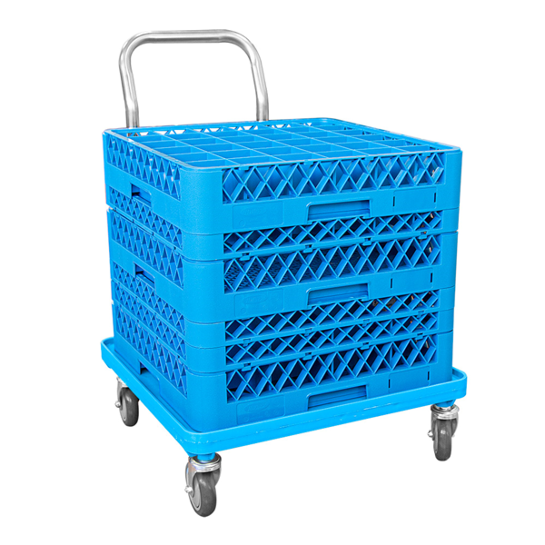 Garcia De Pou CARRETILLA TRANSPORTE DE RACKS 54x54x81 CM AZUL PP (1 UNID.)