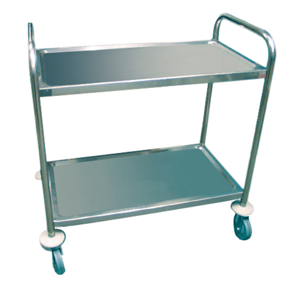 Garcia de pou CARRO SERVICIO 2 NIVELES 85x53x95 CM PLATEADO INOX (1 UNID.)