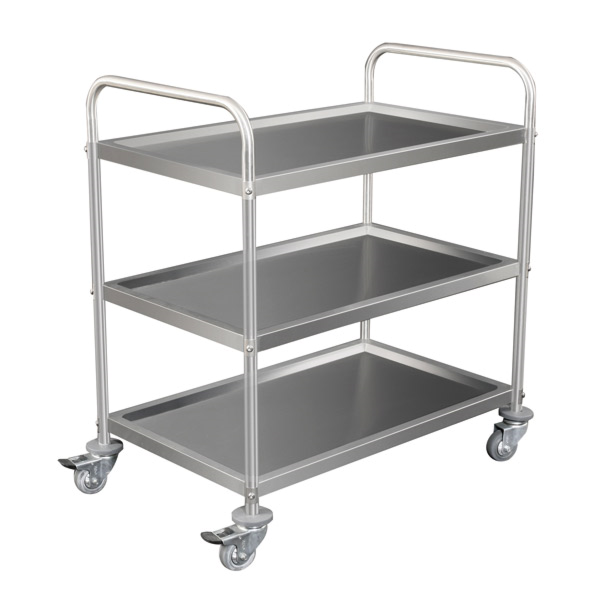 Garcia de pou CARRO SERVICIO 3 NIVELES 85x53x95 CM PLATEADO INOX (1 UNID.)