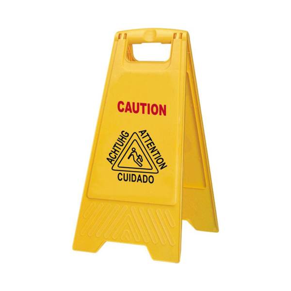 Garcia de pou CARTELERA ANGULAR "SUELO MOJADO" 20x3x62 CM AMARILLO HDPE (1 UNID.)