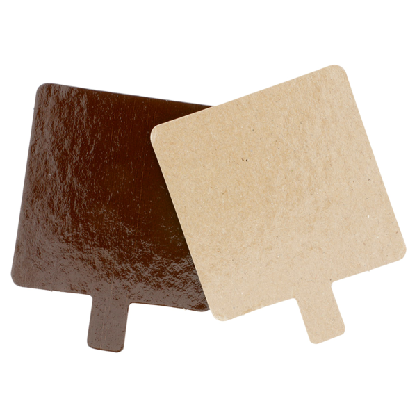 Garcia de pou CARTONES PASTELERÍA DOBLE CARA 1100 G/M2 8x8 CM CHOCOLATE/PRALINÉ CARTÓN (200 UNID.)