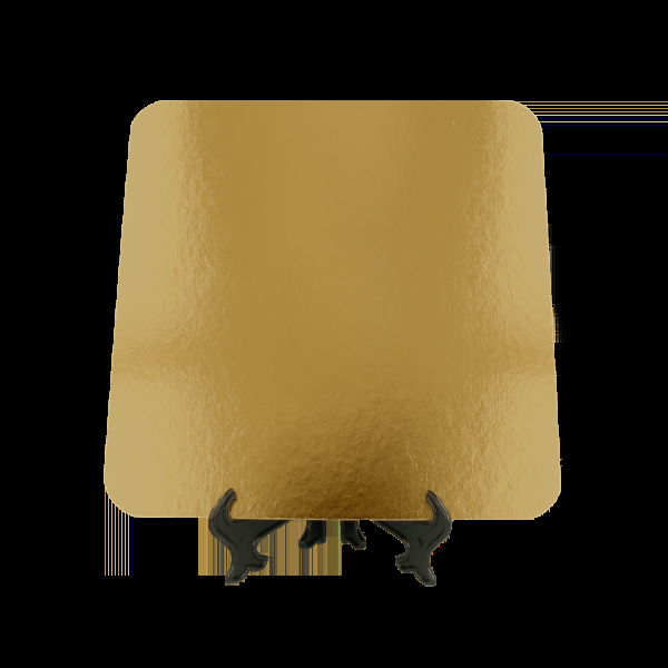 Garcia de pou CARTONES PASTELERÍA DOBLE CARA 950 G/M2 20x20 CM ORO/NEGRO CARTÓN (50 UNID.)