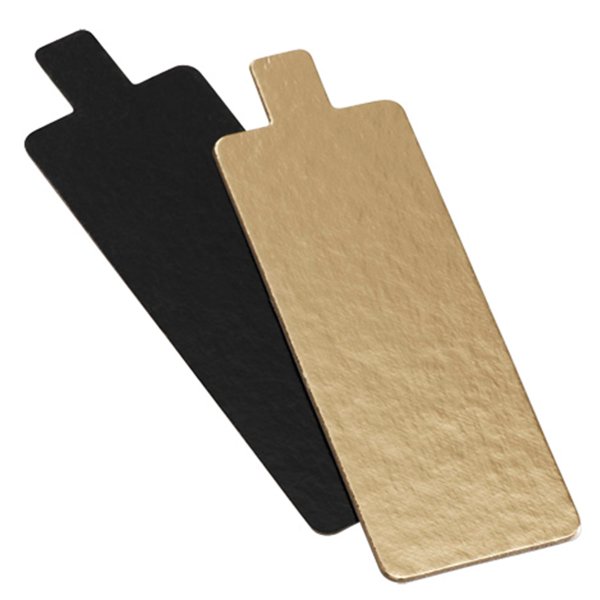 Garcia de pou CARTONES PASTELERÍA DOBLE CARA 950 G/M2 4 5x13 CM ORO/NEGRO CARTÓN (250 UNID.)