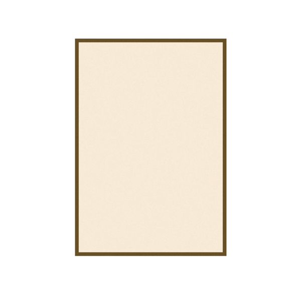 Garcia de pou CARTULINAS PARA PORTA-MENÚS - ORLA MARRÓN 130 G/M2 15 3x21 CM MARFIL CARTONCILLO (100 UNID.)