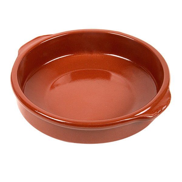 Garcia de pou CAZUELA CON ASAS 850 ML Ø20x5 CM MARRÓN CERÁMICA (8 UNID.)