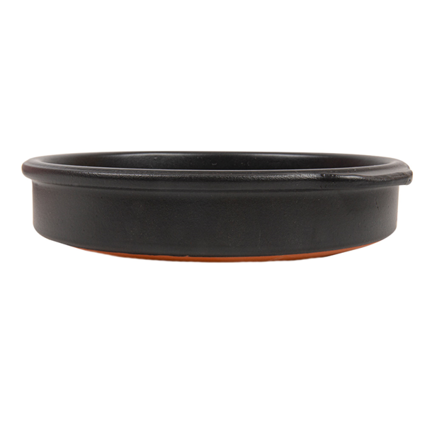 Garcia De Pou CAZUELA CON ASAS 850 ML Ø20x5 CM NEGRO CERÁMICA (8 UNID.)