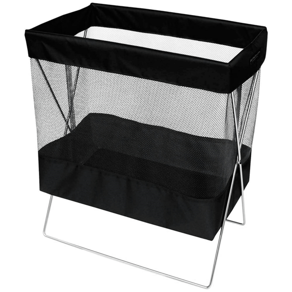 Garcia de pou CESTA ALMACENAJE 41x27x51/39 CM NEGRO POLIÉSTER (1 UNID.)