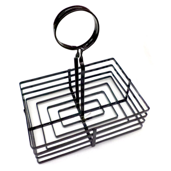 Garcia de pou CESTA CONDIMENTOS 20 5x15x20 CM NEGRO HIERRO (1 UNID.)