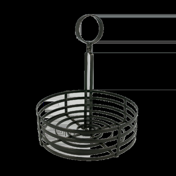 Garcia de pou CESTA CONDIMENTOS Ø 20x20 CM NEGRO HIERRO (1 UNID.)