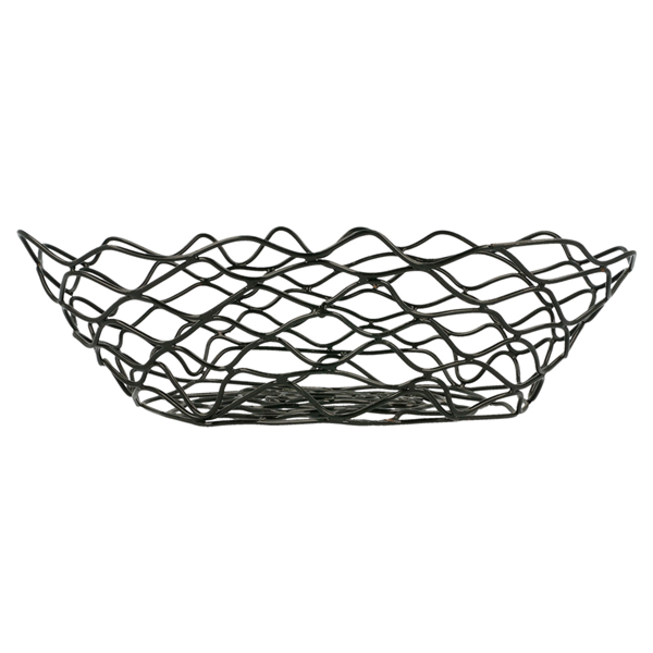 Garcia De Pou CESTA OVAL 24x15 2x7 CM NEGRO ACERO (1 UNID.)